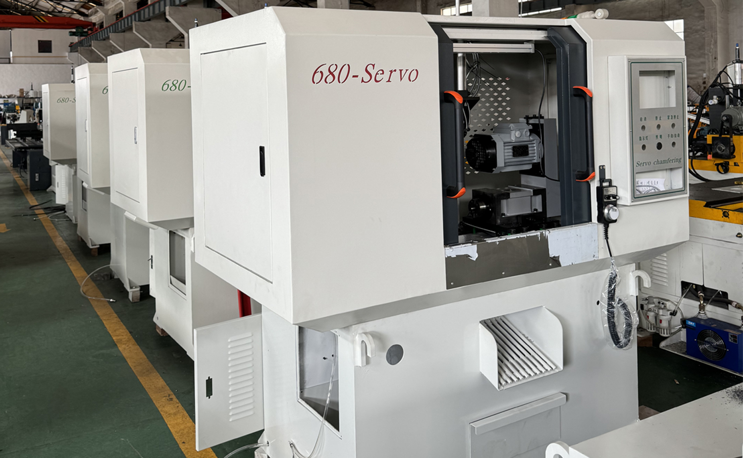 DEF680CNC serien Hurtig hastighed servo dobbelthoved rør affasning maskine